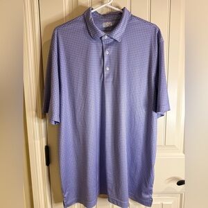 Greg Norman Polo Shirt Purple Button Up PlayDry Technology Men's Size XXL